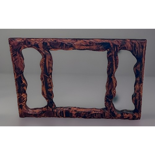 Live edge natural wood mirror - live,