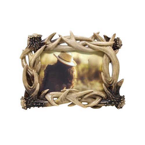 Rustic deer antler picture - deer,